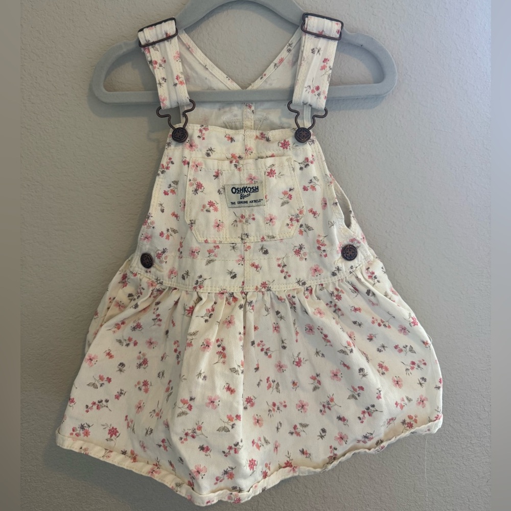 OshKosh B’gosh Floral Overall Dress | 18 Months